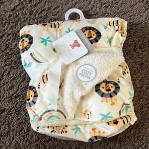 Baby Blanket with Lion Print